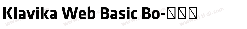 Klavika Web Basic Bo字体转换